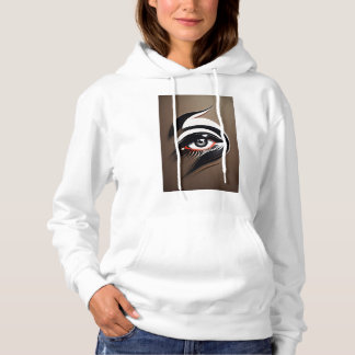 Glamourous eyelashes forming Hoodie