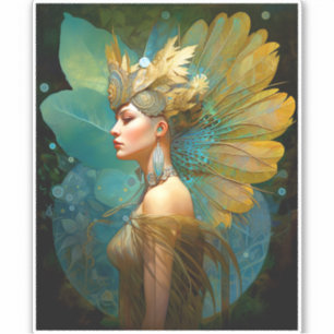Glamourous Fairy Woman Fantasy Art