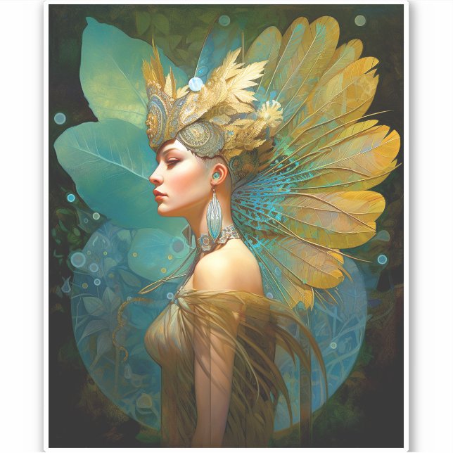 Glamourous Fairy Woman Fantasy Art (Front)