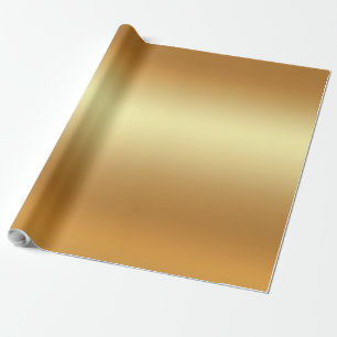 Glamourous Faux Gold Elegant Modern Golden Gift Wrapping Paper