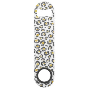 Glamourous Faux Sparkly Gold & Silver Leopard