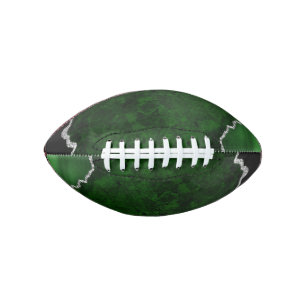 Glamourous Forest Green Marble Chic Silver Glitter American Football