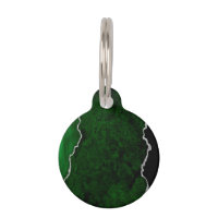 Glamourous Forest Green Marble Chic Silver Glitter