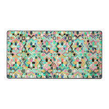 Glamourous Gilded Moroccan Tile Pattern