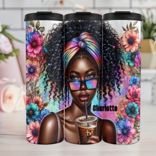 Glamourous Glimmering Coffee Dream Thermal Tumbler (Creator Uploaded)