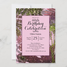 Glamourous Glitter Indian Florals  | Sparkle Pink