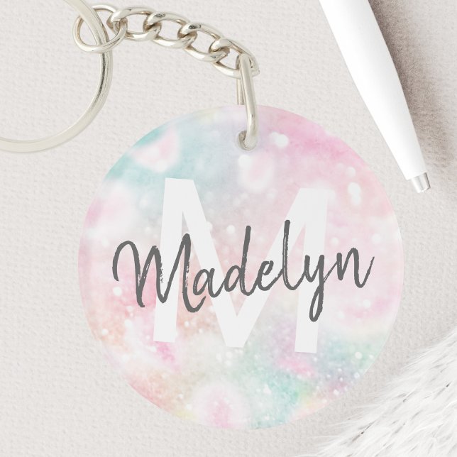 Glamourous Glitter Pink Pretty Pattern Key Ring (Creator Uploaded)