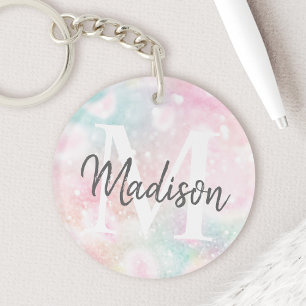 Glamourous Glitter Pink Pretty Pattern Key Ring