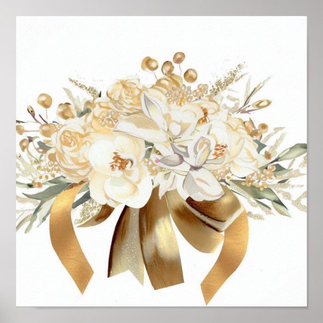 Glamourous Gold, Attendants Bouquet (D) Poster (Front)