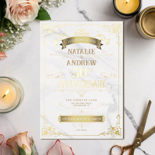 Glamourous Gold Elegant Border Foil
