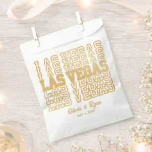 Glamourous Gold Glitter Las Vegas Wedding Favour B Bags