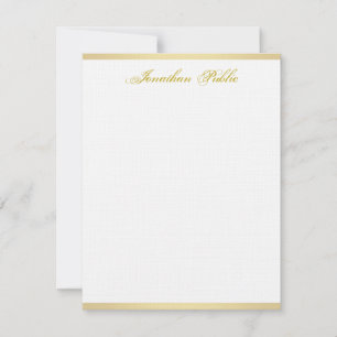 Glamourous Gold Handwritten Script Simple Template