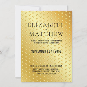 Glamourous Gold Speckle Invitation Template Elegan
