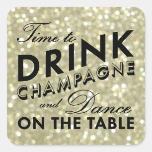 Glamourous Gold Sticker