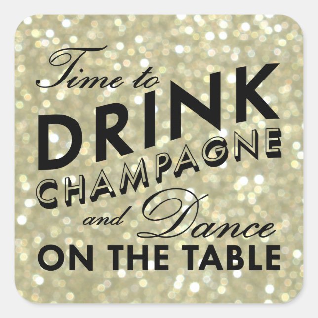 Glamourous Gold Sticker (Front)