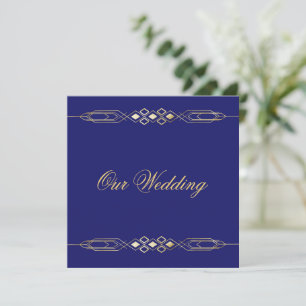 Glamourous Gold Wedding Invitation