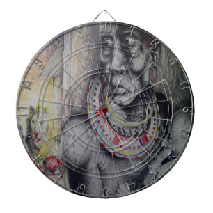 Glamourous Hakuna Matata: Lions Masai Dart Board