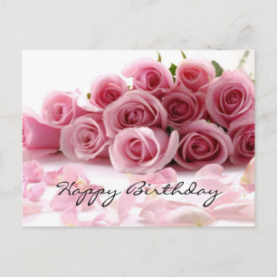 Glamourous Happy Birthday Postcard