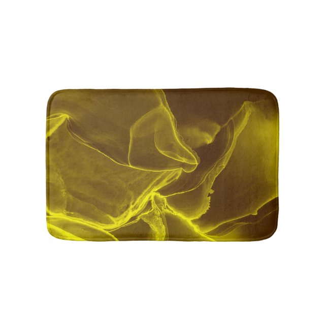 Glamourous ink fluid: marble foil. bath mat (Front)