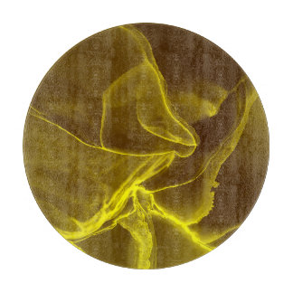 Glamourous ink fluid: marble foil. cutting board