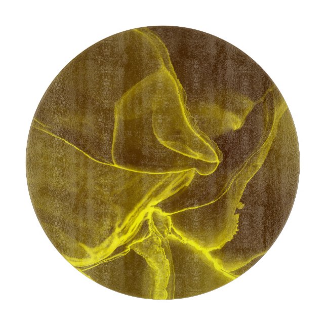 Glamourous ink fluid: marble foil. cutting board (Front)