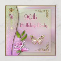 Glamourous Key, Magnolia & Butterfly 90th Birthday