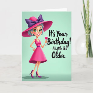 Glamourous Lady Birthday Card