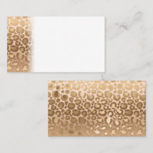 Glamourous Light Brown Tiger Stripes Animal Print Place Card
