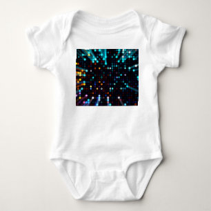 Glamourous Lights: Abstract Fashion Wallpaper Baby Bodysuit