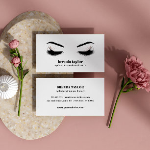 Glamourous Makeup Artist Eyelash  professional Business Card