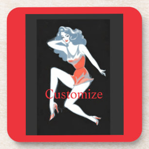 Glamourous Model Posing Thunder_Cove Coaster