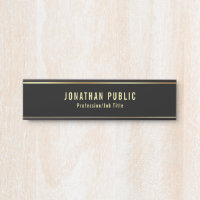 Glamourous Modern Black And Gold Template