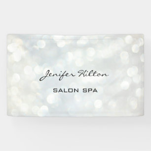 Glamourous modern chic bokeh banner