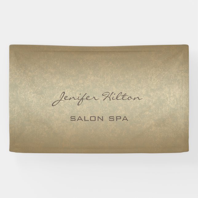 Glamourous modern chic faux gold texture banner (Horizontal)