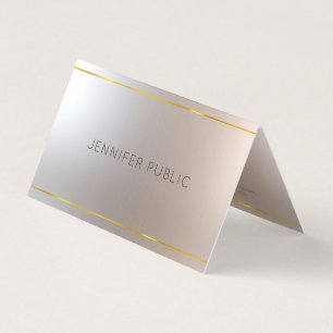Glamourous Modern Luxury Elegant Template Trendy Business Card