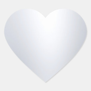 Glamourous Modern Silver Look Blank Chic Template Heart Sticker
