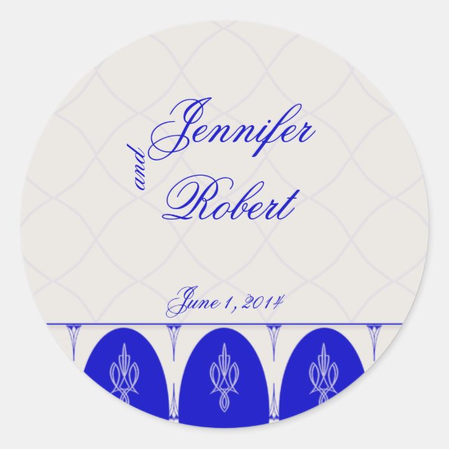 Glamourous Orient in Blue Eggshell Envelope Seal (Front)