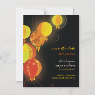Glamourous Paper Lanterns Wedding Save the Date