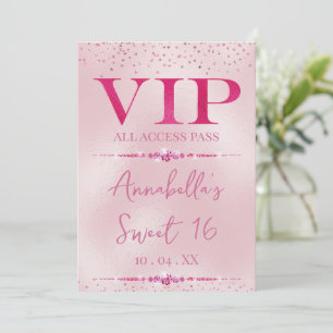 Glamourous Pink Diamonds VIP Invitation