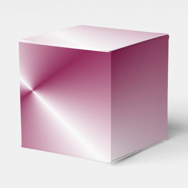 Glamourous Pink Purple Modern Elegant Template Favour Box (Front Side)