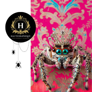 Glamourous Pink Royal Spider Artwork Tissue Paper