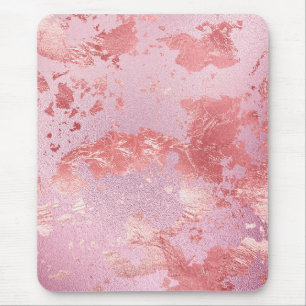 Glamourous Pink Sparkly Metallic Foil Mouse Mat