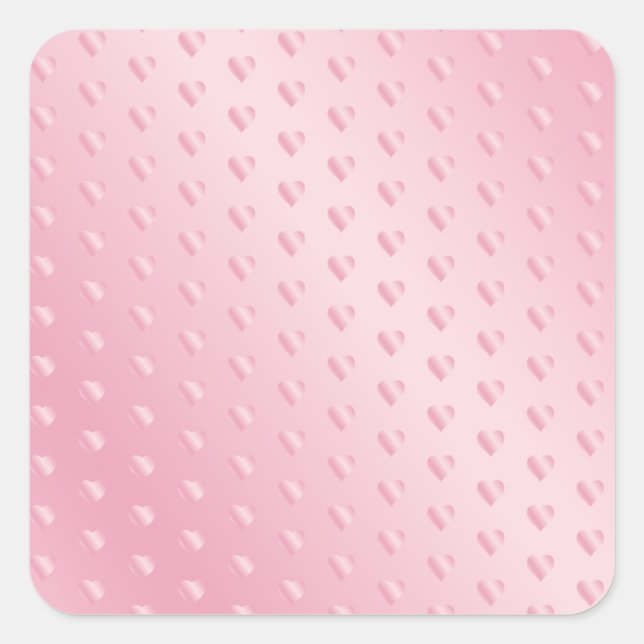 Glamourous Pink Speckle Blank Template Elegant Coo Square Sticker (Front)