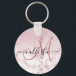 Glamourous Pink White Glitter Marble Gradient Ombr Key Ring<br><div class="desc">This elegant and girly design perfect for the trendy and stylish fashionista. It features a faux printed pink sparkly glitter ombre gradient on top of a pink and white marble stone pattern background. It's glamourous, chic, luxurious, modern, and classy. ***IMPORTANT DESIGN NOTE: For any custom design request such as matching...</div>