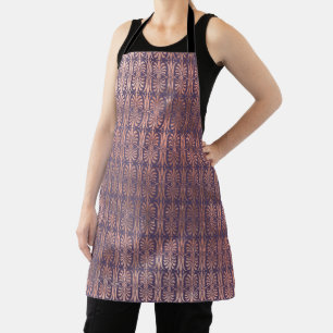 Glamourous Rose Gold Foil and Lavender Art Deco Apron