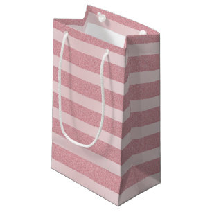 Glamourous Rose Gold Glitter Modern Template Small Gift Bag