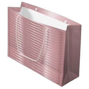 Glamourous Rose Gold Template Elegant Modern Trend Large Gift Bag
