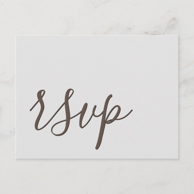 Glamourous RSVP Postcard (Front)