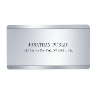 Glamourous Silver Look Elegant Modern Shipping