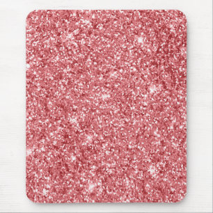 Glamourous Sparkly Pink Glitter Mouse Mat